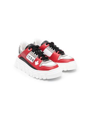 Dsquared2 Kids Icon contrast-panel low-top sneakers