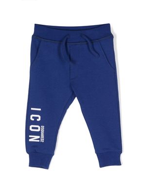 Dsquared2 Kids Icon drawstring jersey track pants - Blue