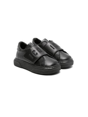 Dsquared2 Kids Icon-embellished leather sneakers - Black