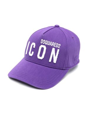Dsquared2 Kids Icon logo-embroidered baseball cap - Purple