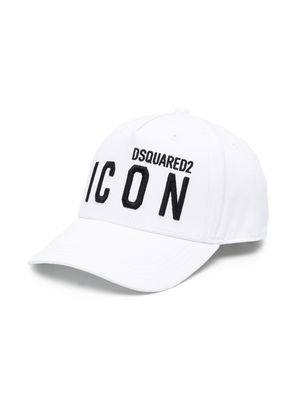 Dsquared2 Kids Icon logo-embroidered baseball cap - White