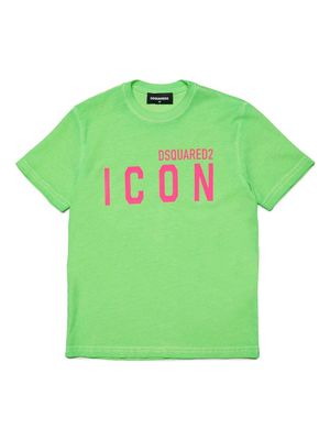 Dsquared2 Kids Icon logo-print cotton T-shirt - Green