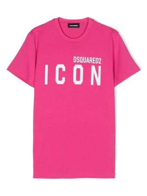 Dsquared2 Kids Icon logo-print cotton T-shirt - Pink