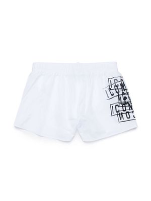 Dsquared2 Kids Icon logo-print swim shorts - White