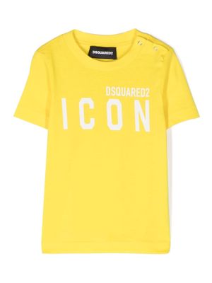 Dsquared2 Kids Icon logo-print T-shirt - Yellow
