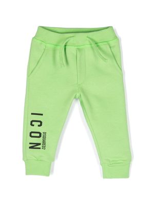 Dsquared2 Kids Icon-print cotton tracksuit bottoms - Green
