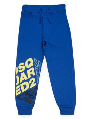 Dsquared2 Kids Junior Sport Edtn.08 cotton track pants - Blue