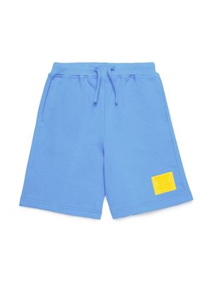Dsquared2 Kids logo-appliqué cotton shorts - Blue