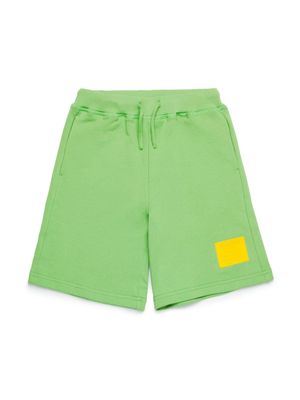 Dsquared2 Kids logo-appliqué cotton shorts - Green