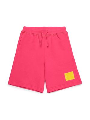 Dsquared2 Kids logo-appliqué cotton shorts - Pink