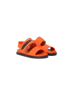 Dsquared2 Kids logo-appliqué slingback sandals - Orange