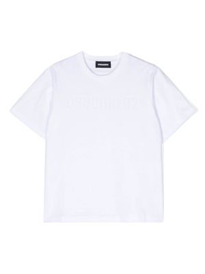 Dsquared2 Kids logo-detail cotton T-shirt - White