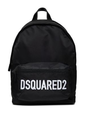 Dsquared2 Kids logo-embroidered backpack - Black