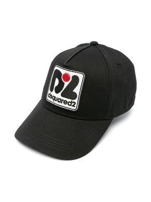 Dsquared2 Kids logo-patch baseball cap - Black