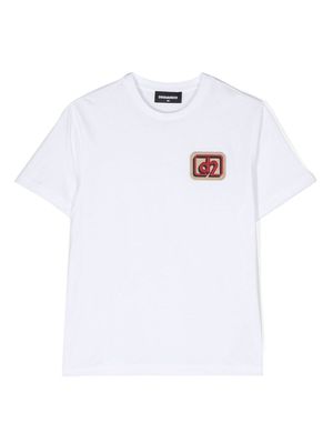 Dsquared2 Kids logo-patch short-sleeve T-shirt - White