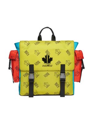 Dsquared2 Kids logo-print backpack - Green