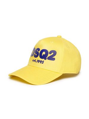 Dsquared2 Kids logo-print baseball cap - Yellow