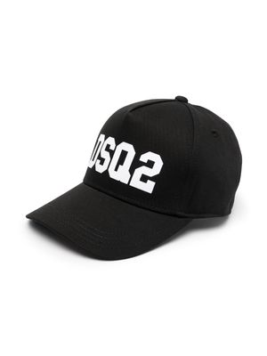 Dsquared2 Kids logo-print cotton baseball cap - Black