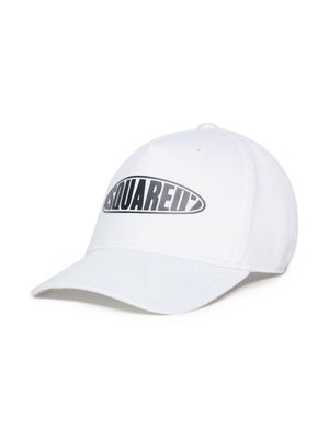 Dsquared2 Kids logo-print cotton baseball cap - White