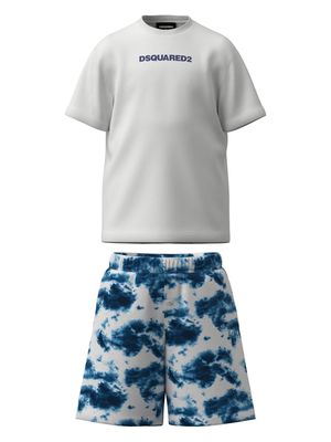 Dsquared2 Kids logo-print cotton pajamas - White