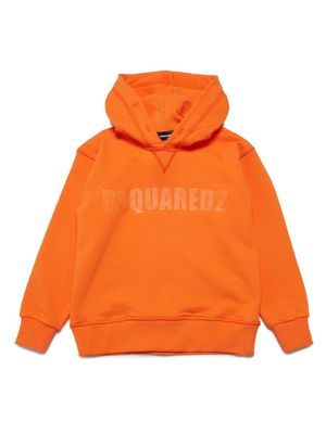 Dsquared2 Kids logo-print jersey hoodie - Orange