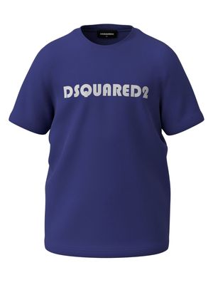 Dsquared2 Kids logo-print jersey T-shirt - Blue