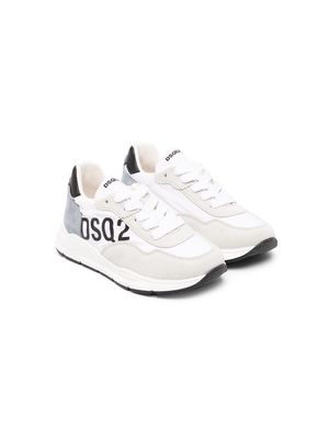 Dsquared2 Kids logo-print panelled sneakers - White