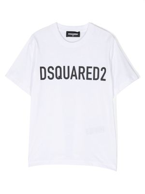 Dsquared2 Kids logo print short-sleeve T-shirt - White