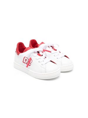 Dsquared2 Kids logo-print two-tone sneakers - White