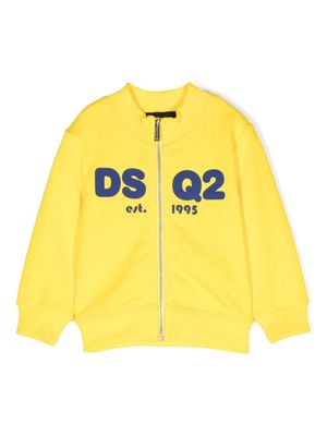 Dsquared2 Kids logo-print zip-up sweatshirt - Yellow