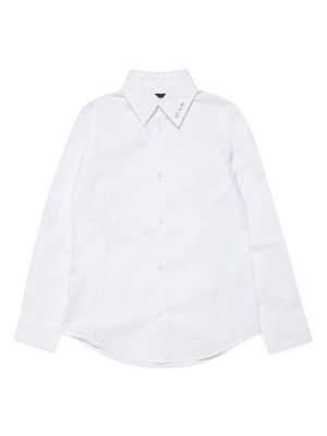 Dsquared2 Kids logo-stamp cotton shirt - White