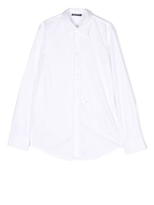 Dsquared2 Kids long-sleeve cotton shirt - White