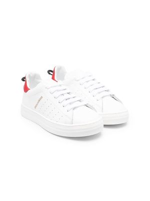 Dsquared2 Kids low-top leather sneakers - White