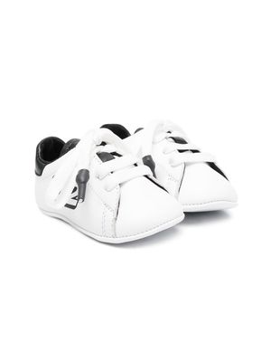 Dsquared2 Kids low-top leather trainers - White