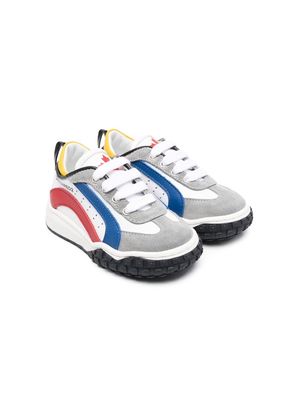 Dsquared2 Kids multicolour panelled sneakers - White