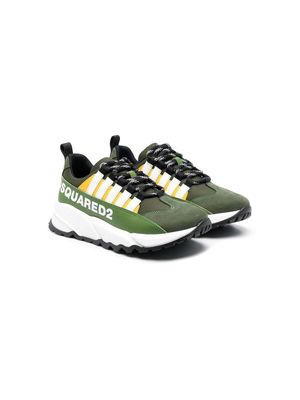Dsquared2 Kids panelled low-top sneakers - Green