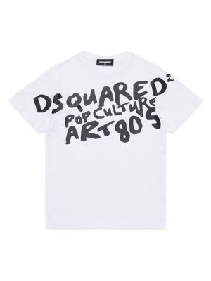 Dsquared2 Kids Pop Culture logo-print T-shirt - White