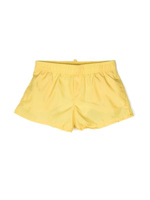 Dsquared2 Kids rear Icon-print swim shorts - Yellow