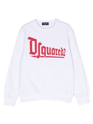 Dsquared2 Kids Relax logo-print sweatshirt - White