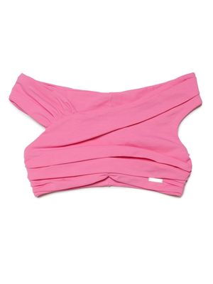 Dsquared2 Kids ruched crop top - Pink