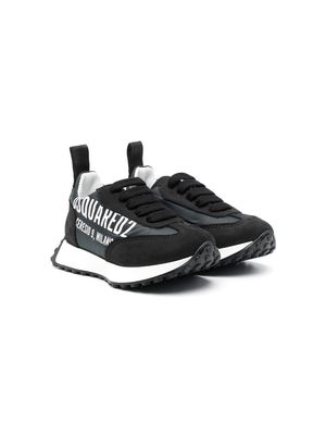 Dsquared2 Kids side logo-print lace-up sneakers - Black