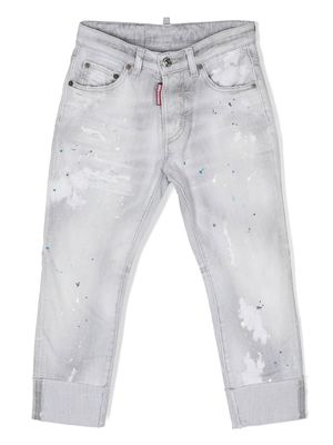 Dsquared2 Kids slim-cut distressed jeans - Grey