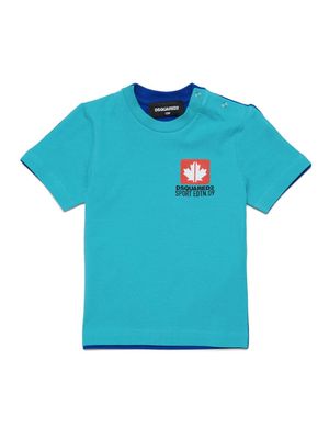 Dsquared2 Kids Sport Edtn.09 colour-block T-shirt - Blue