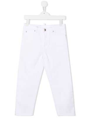 DSQUARED2 KIDS straight-leg denim pants - White