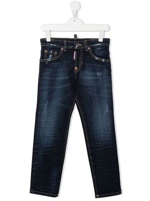 Dsquared2 Kids straight-leg faded jeans - Blue