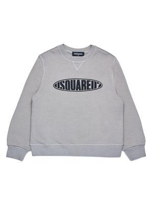 Dsquared2 Kids surf logo-print cotton sweatshirt - Grey