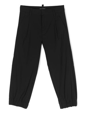 Dsquared2 Kids tapered virgin-wool trousers - Black