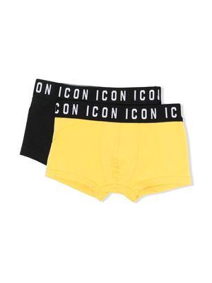 Dsquared2 Kids two-pack Icon boxer briefs - Black