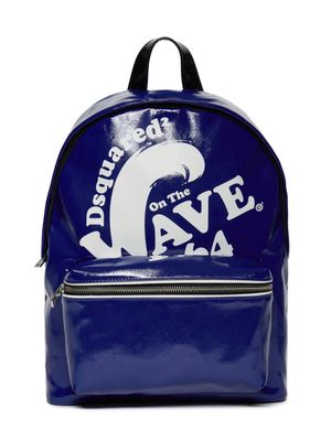 Dsquared2 Kids Wave 1964 logo-print backpack - Blue