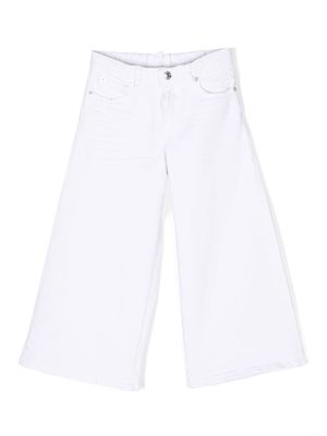 Dsquared2 Kids wide-leg cotton trousers - White